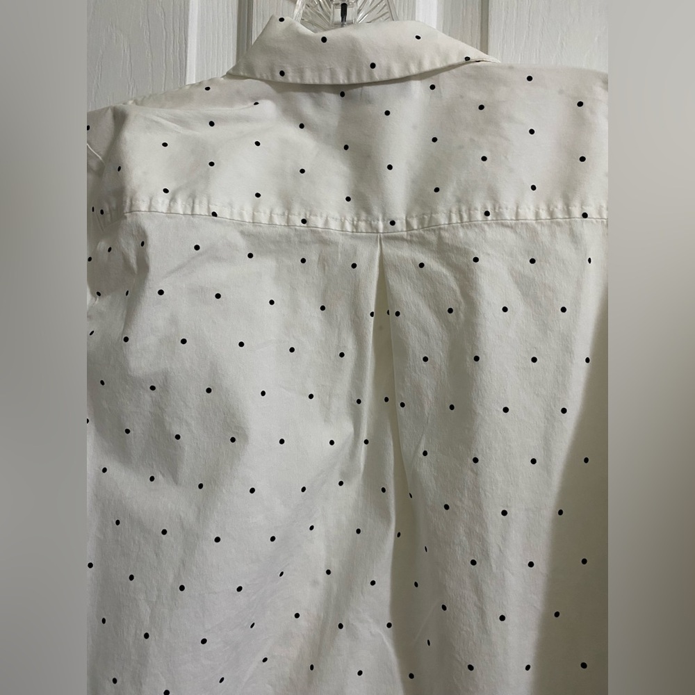 APT. 9. WOMENS White Polka Dot Women's Top - Picture 8 of 16